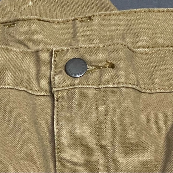 Men’s Relaxed Fit Straight Leg Heavyweight Duck Carpenter Pants, Brown Duck - Picture 4 of 14